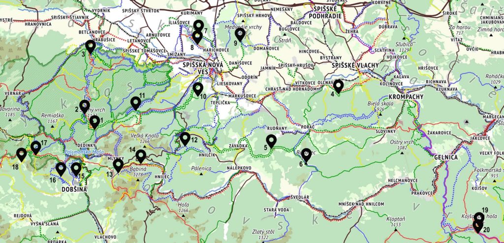 Vrchárska koruna 2023 - mapa